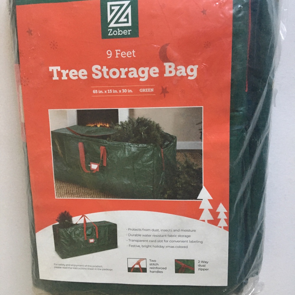 Zober Green Tree Storage Bag 9 foot In Package